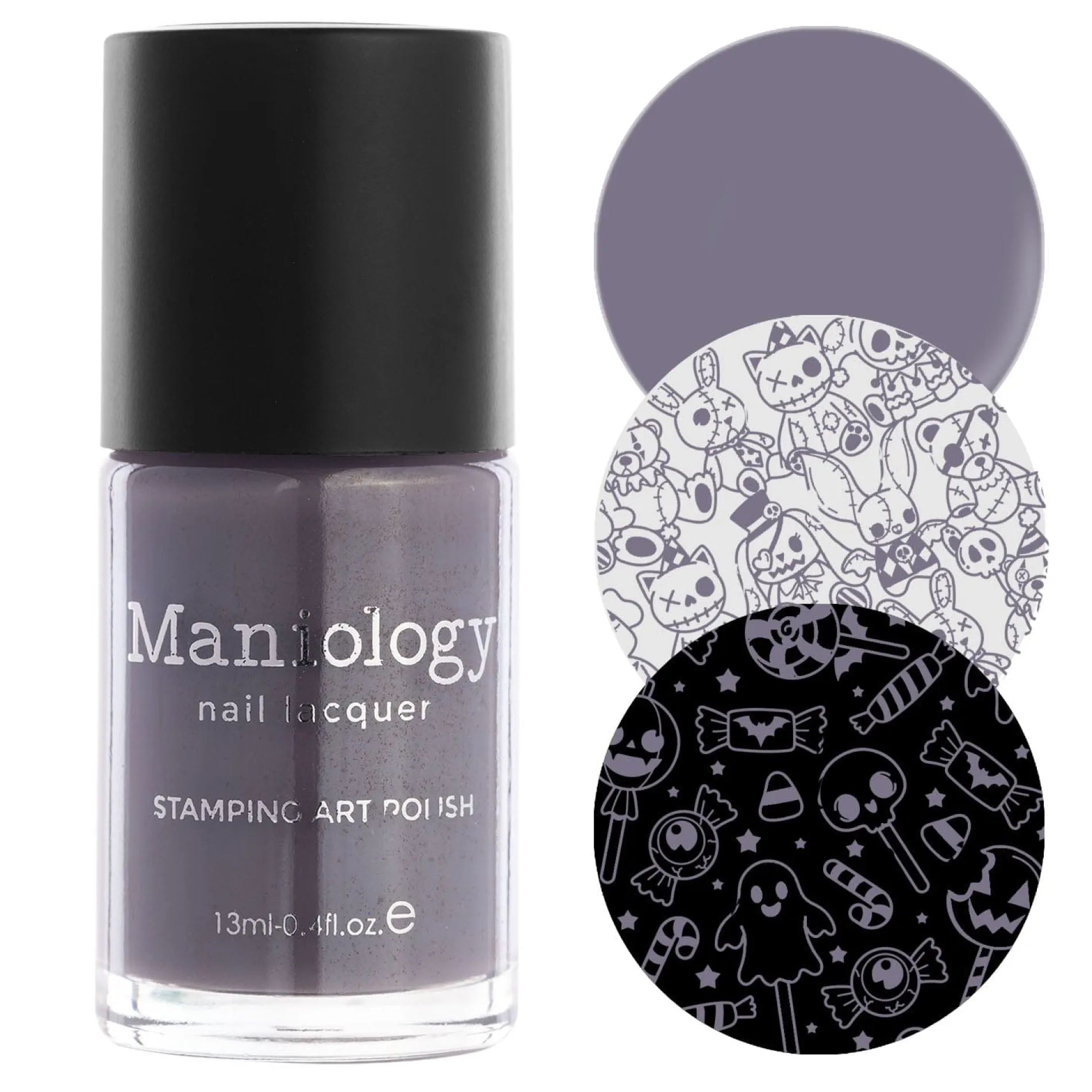 Illusionist: Smoke Show (B488) - Gray Cream Stamping Polish