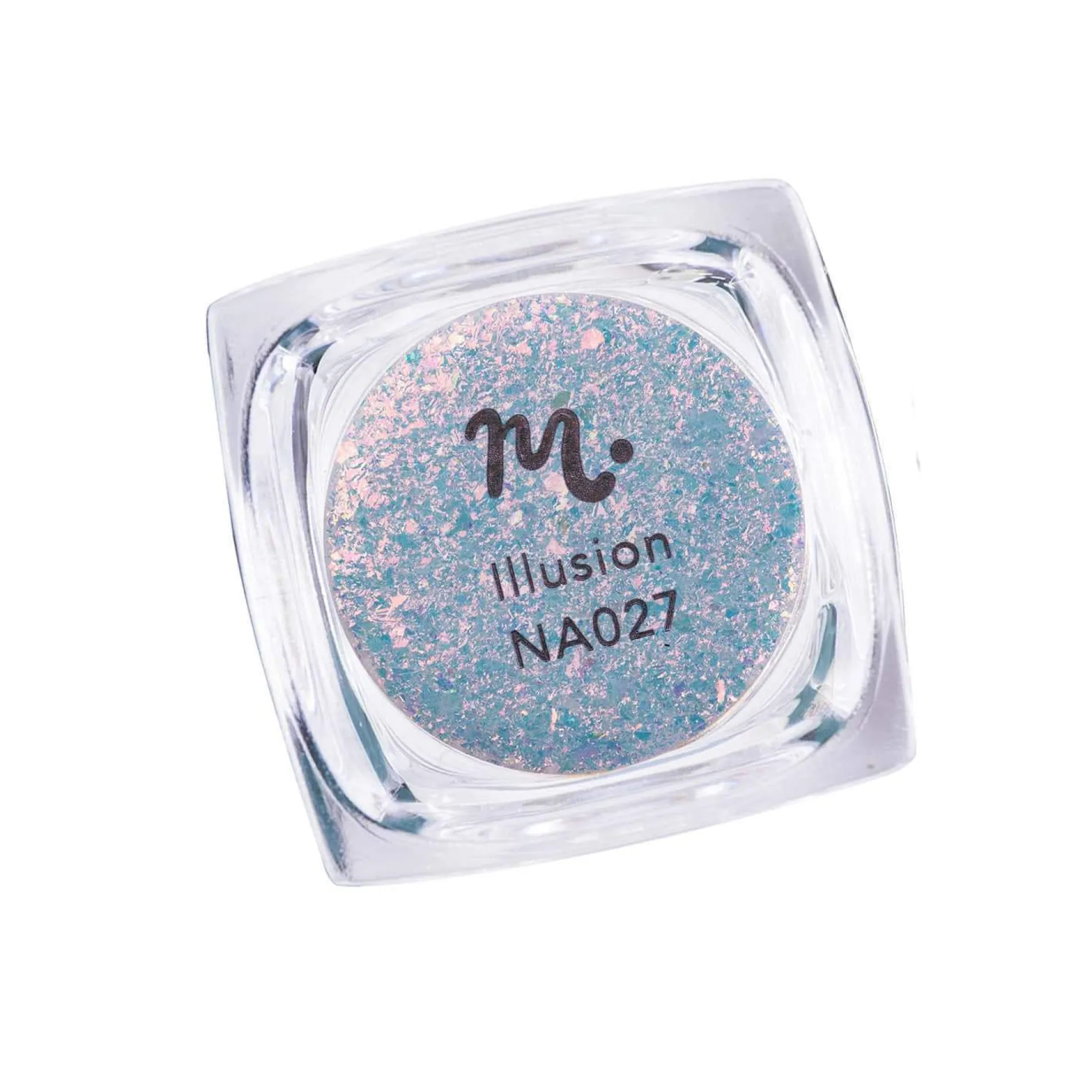 Illusion (NA027) - Transparent Orange Iridescent Flakies