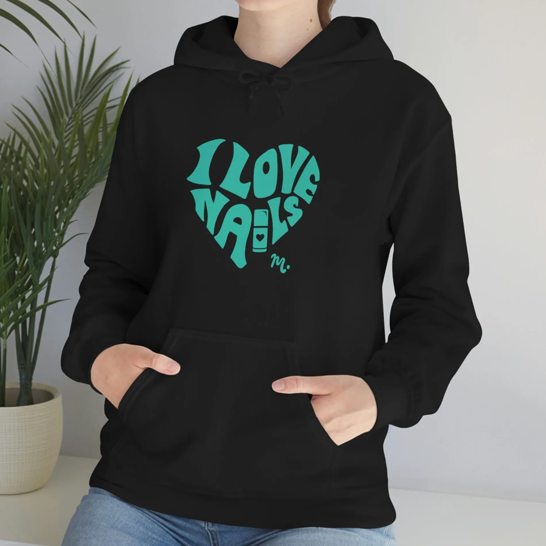 I Love Nails - Heavy Blend Hoodie Sweatshirt