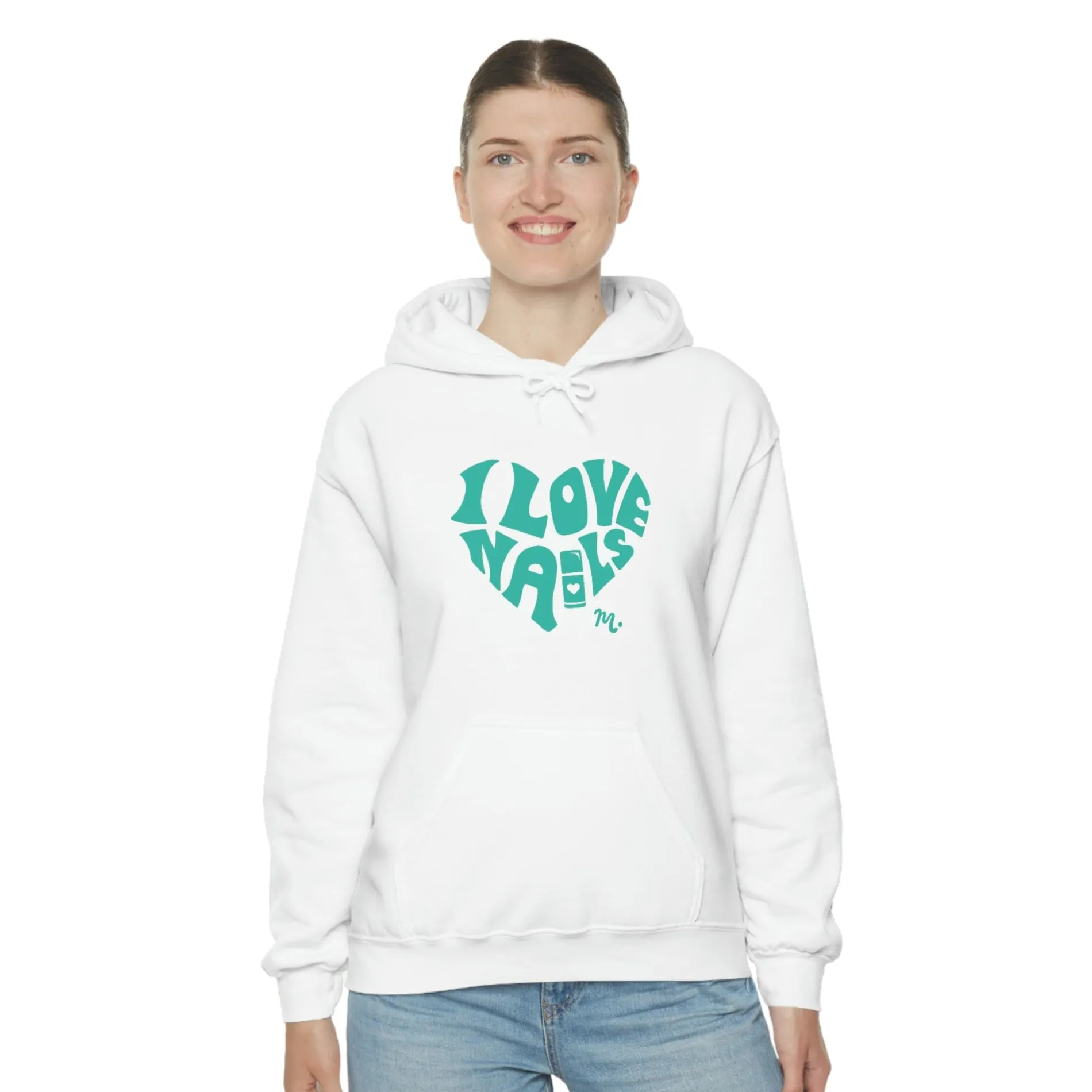 I Love Nails - Heavy Blend Hoodie Sweatshirt