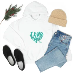 I Love Nails - Heavy Blend Hoodie Sweatshirt
