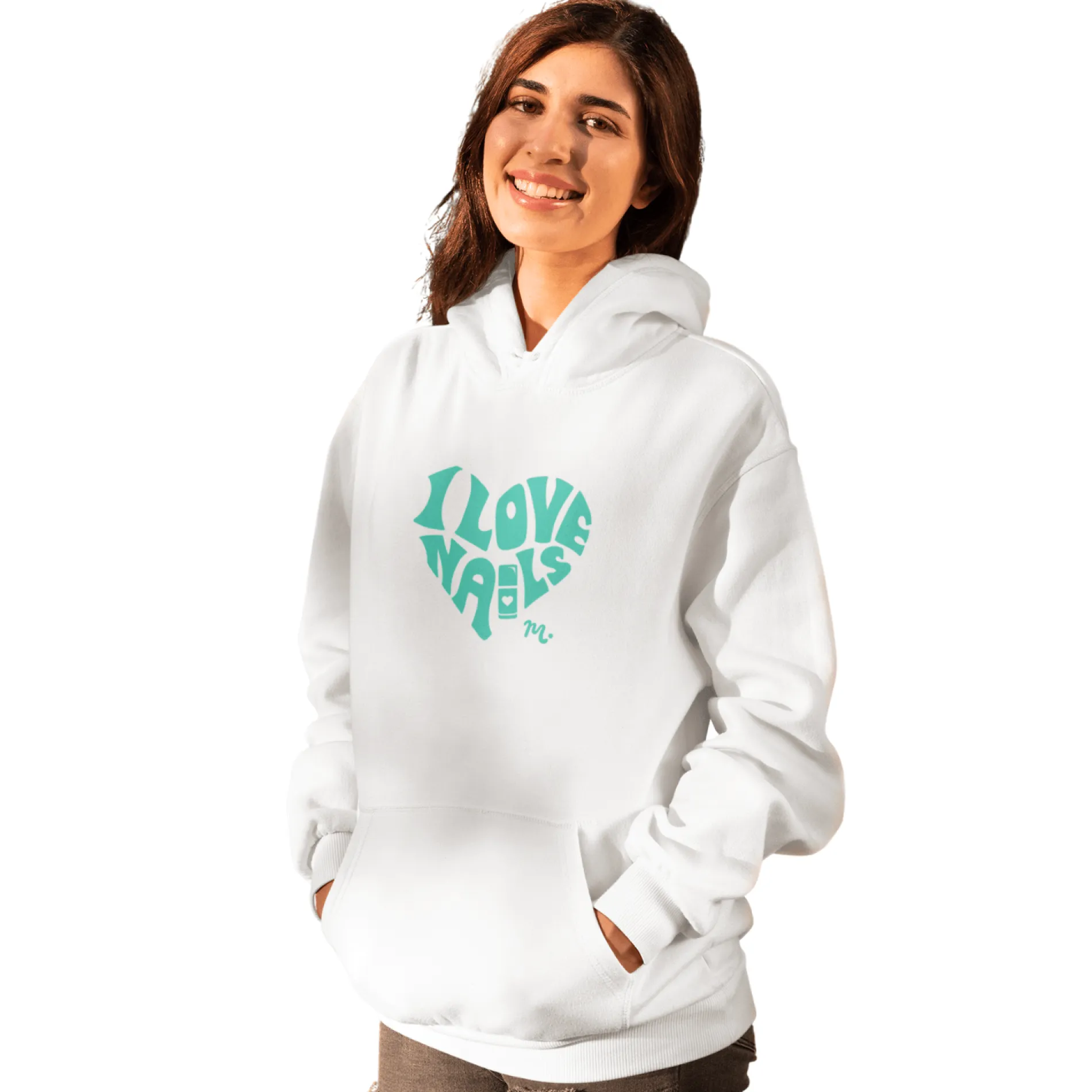 I Love Nails - Heavy Blend Hoodie Sweatshirt