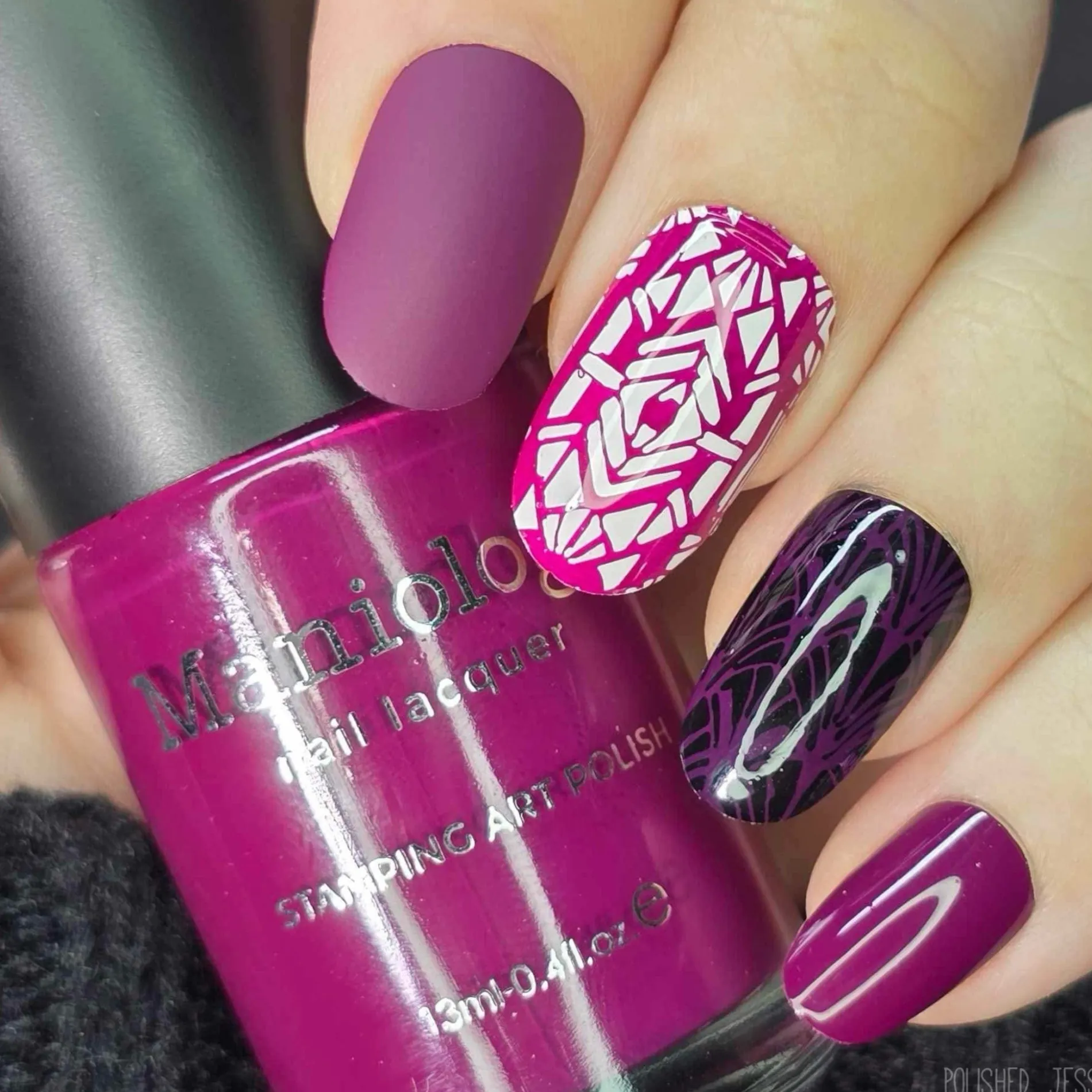 Jazzberry (B540) - Cream Plum Stamping Polish