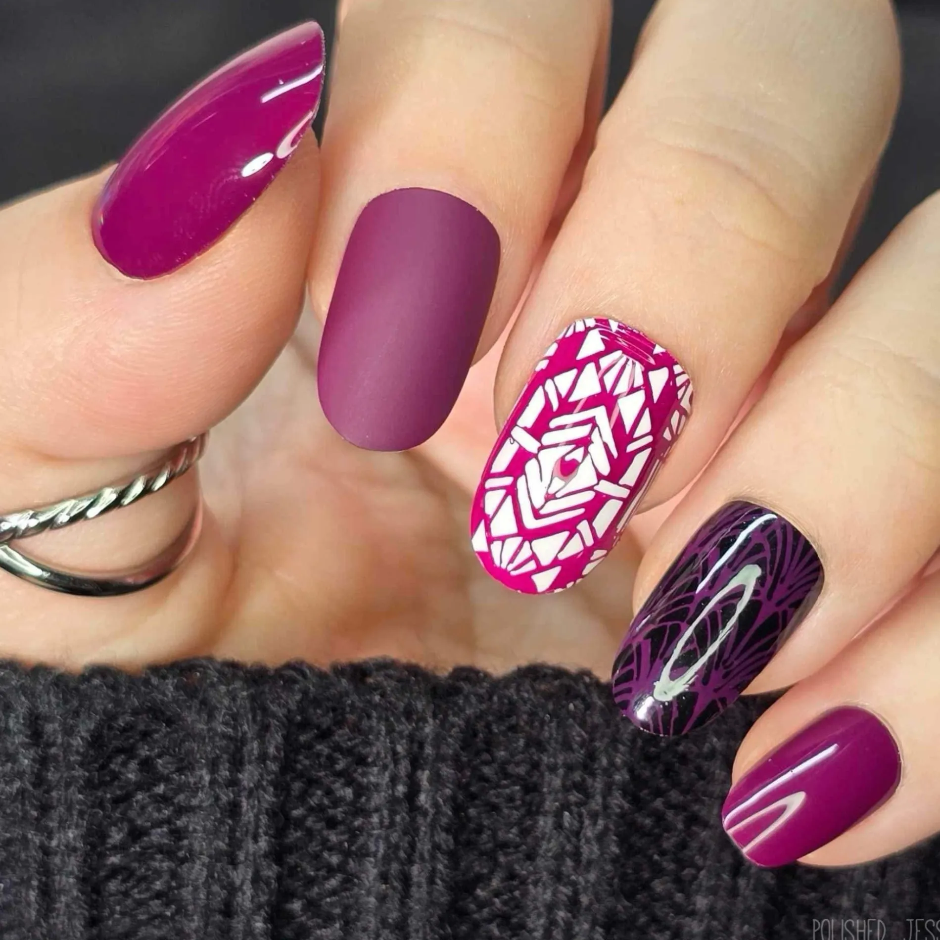 Jazzberry (B540) - Cream Plum Stamping Polish