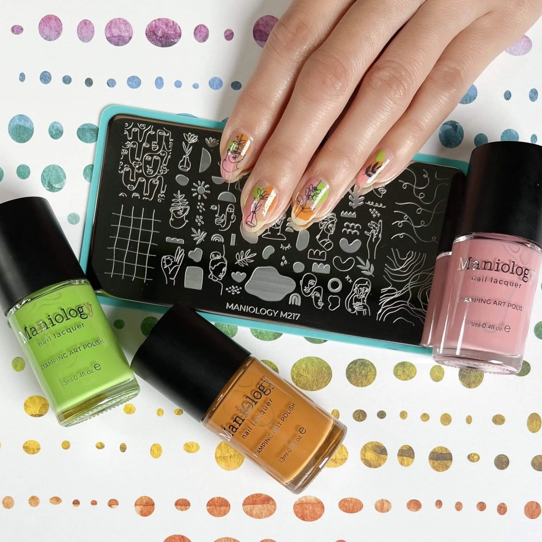 Juicy: 3-Piece Cream Stamping Art Polish Set