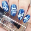 Kai (B430) - Blue Metallic Stamping Polish