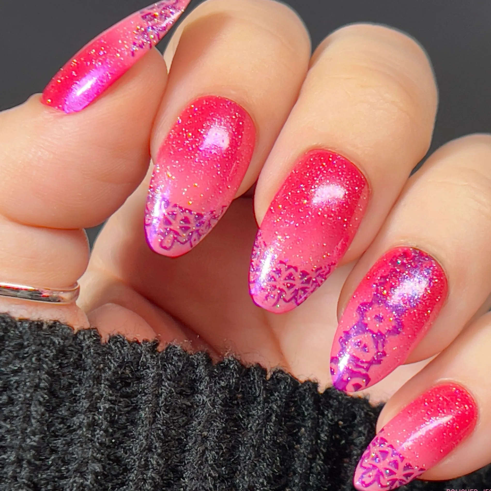 Kaleidoscope French (M461) - Nail Stamping Plate
