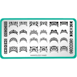 Kaleidoscope French (M461) - Nail Stamping Plate