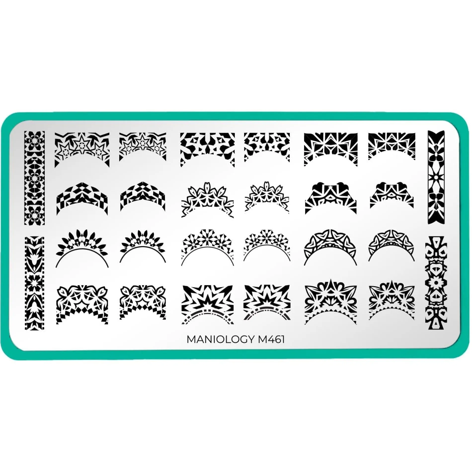Kaleidoscope French (M461) - Nail Stamping Plate