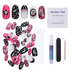 Kawaii Creepies Press On Nails - Short Round