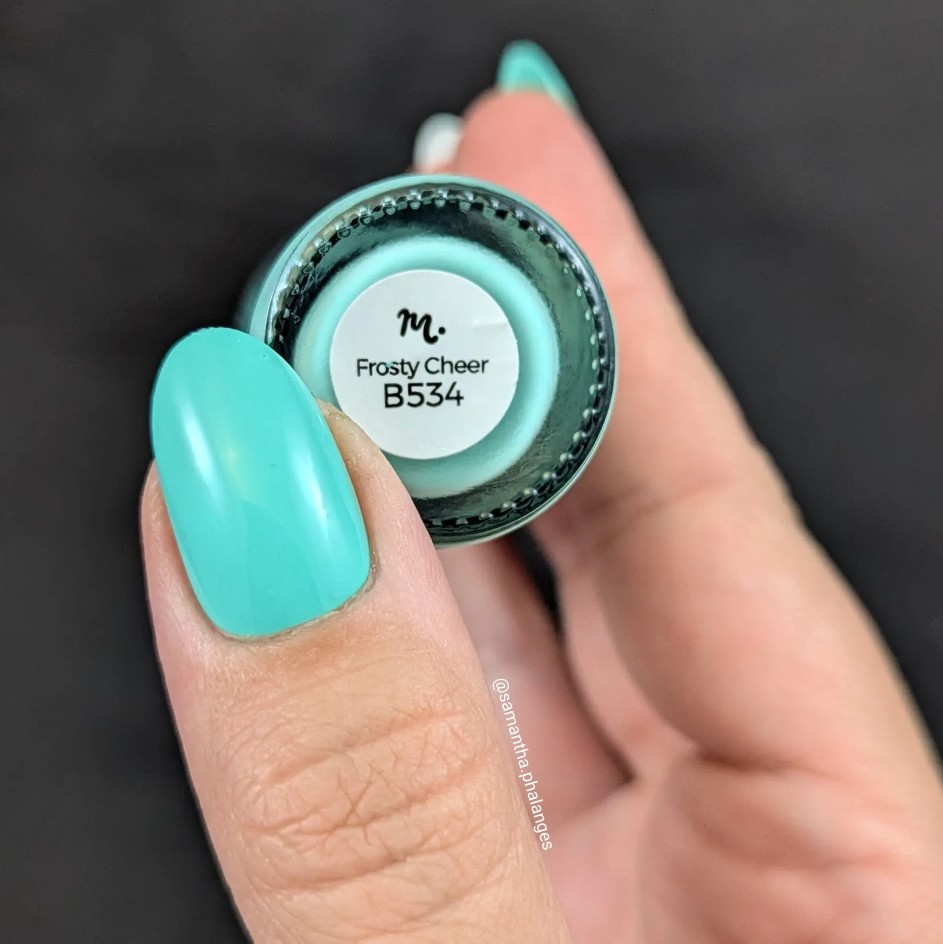 Kitschmas: Frosty Cheer (B534) - Blue Creme Stamping Polish