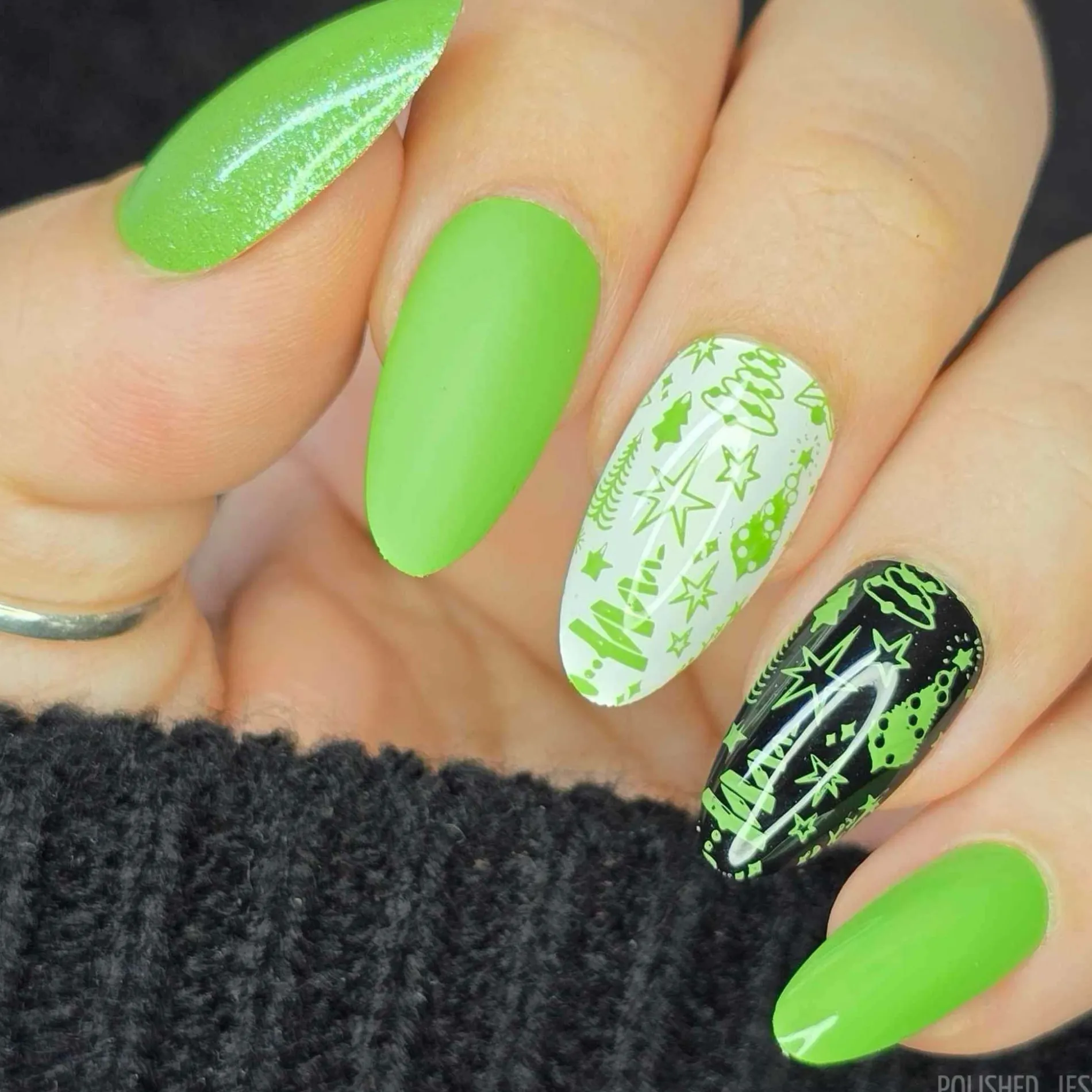 Kitschmas: Merry Mint (B532) - Green Cream Stamping Polish