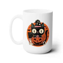 Kitty Halloween Ceramic Coffee Mug 15oz