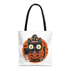 Kitty Halloween Tote Bag