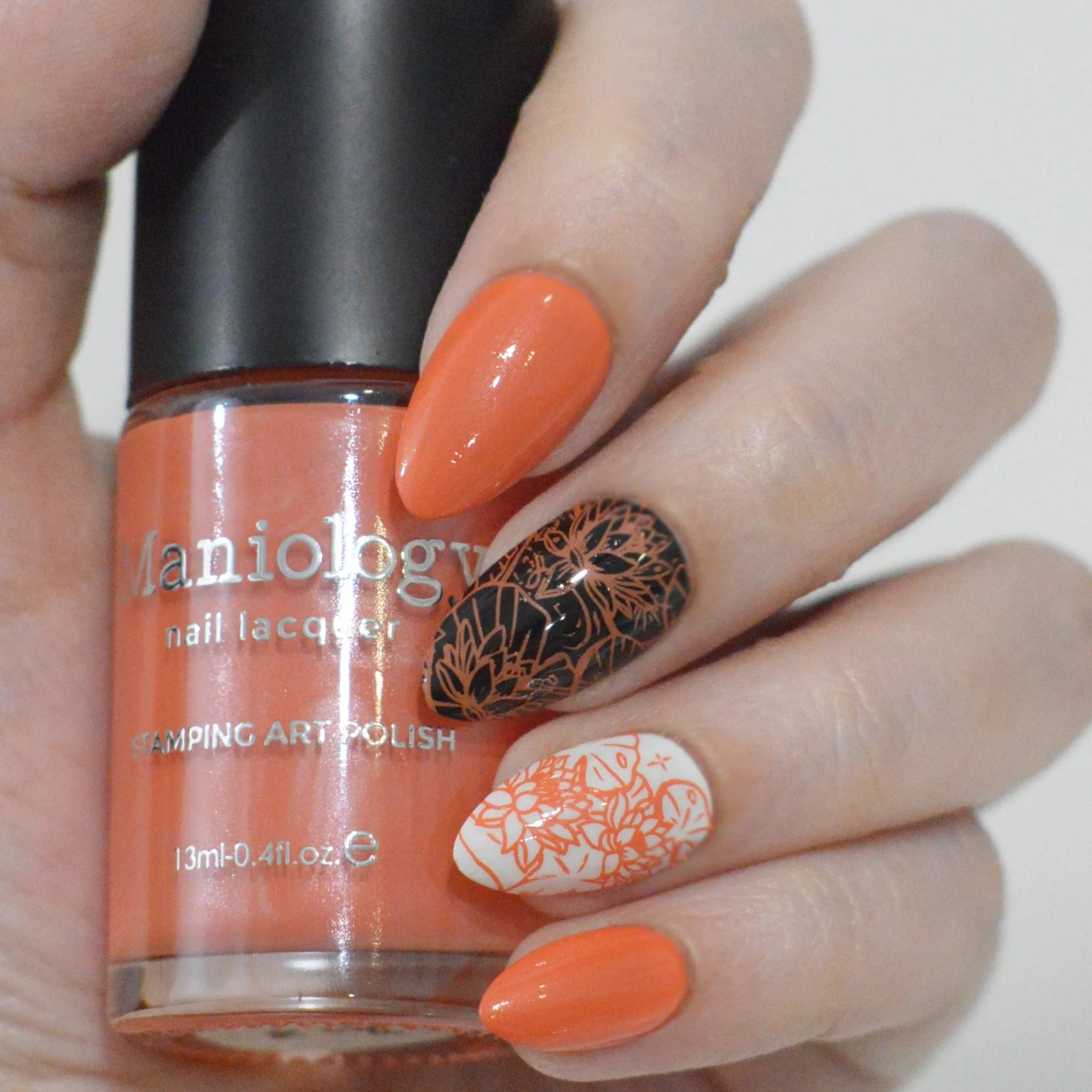 Koi (B581) - Orange Pearl Stamping Polish