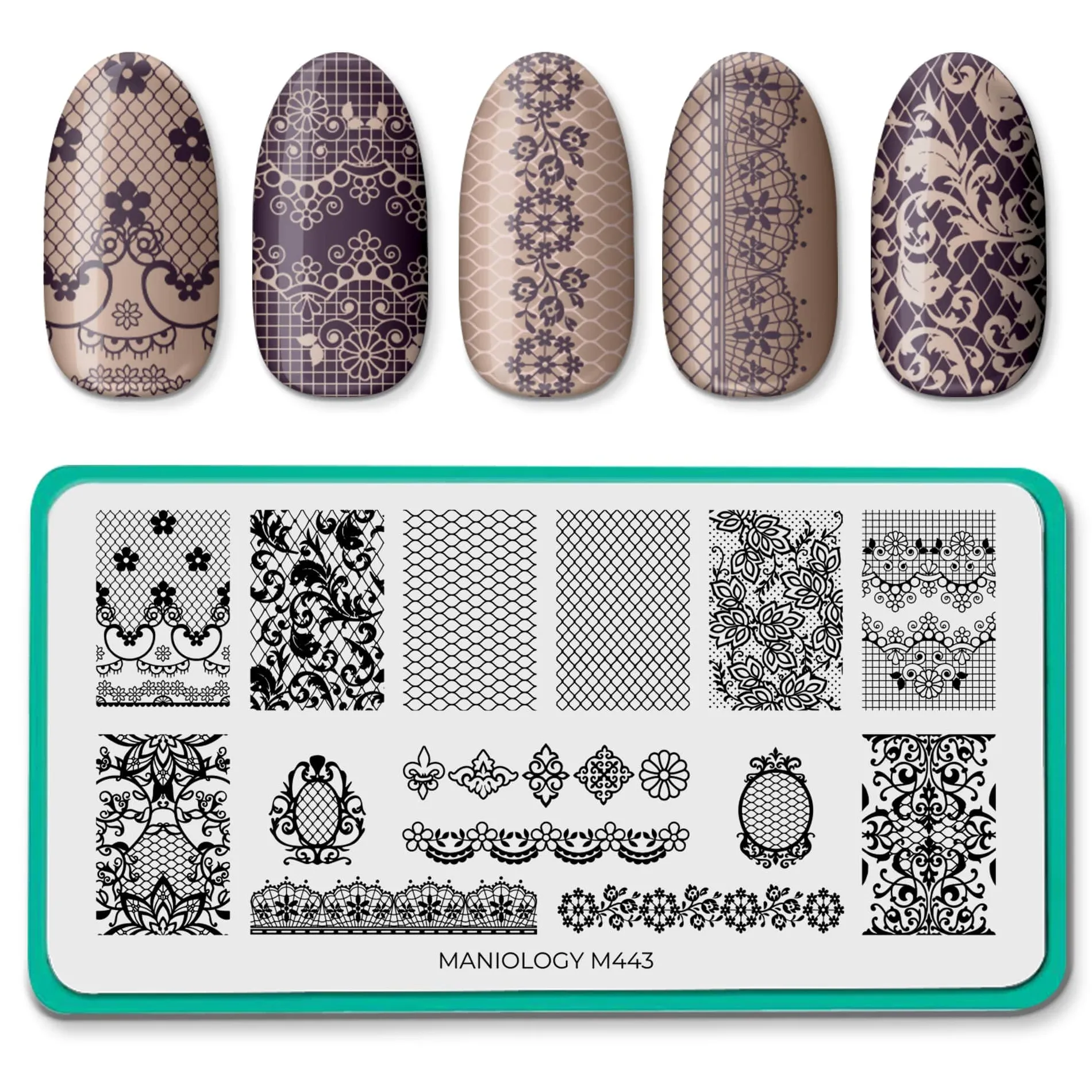 Lacey Details (M443) - Nail Stamping Plate
