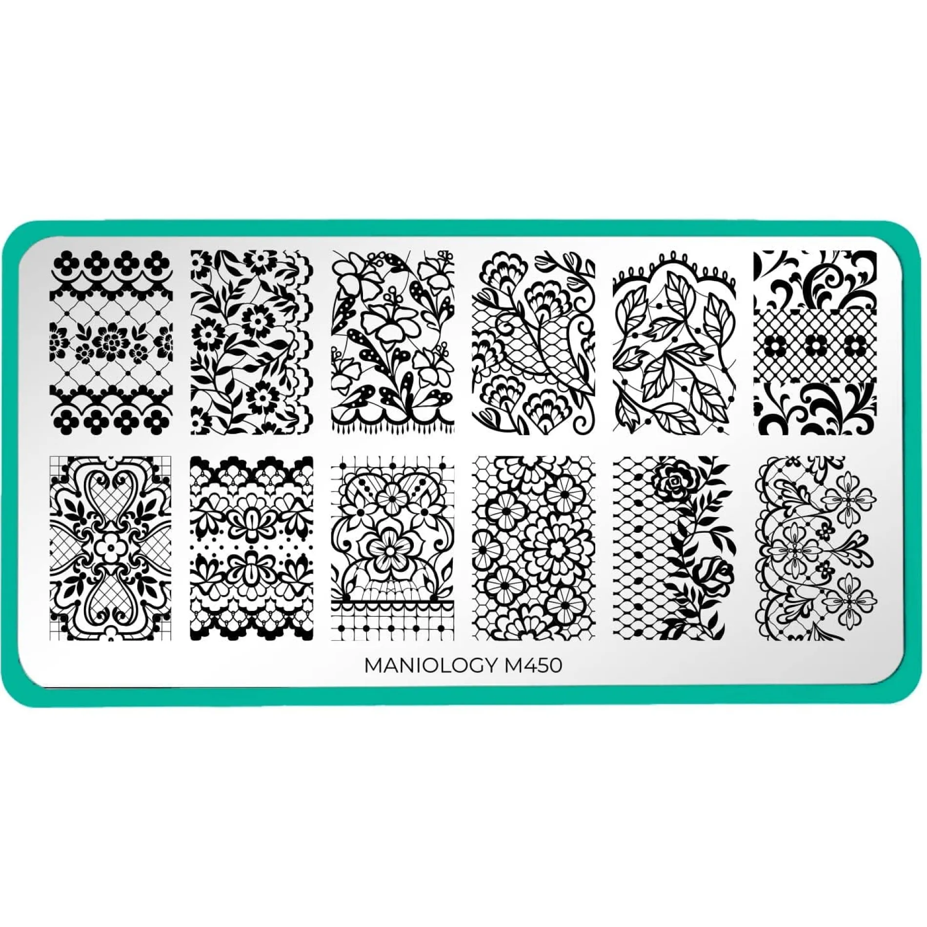 Lacey Lovers (M450) - Nail Stamping Plate