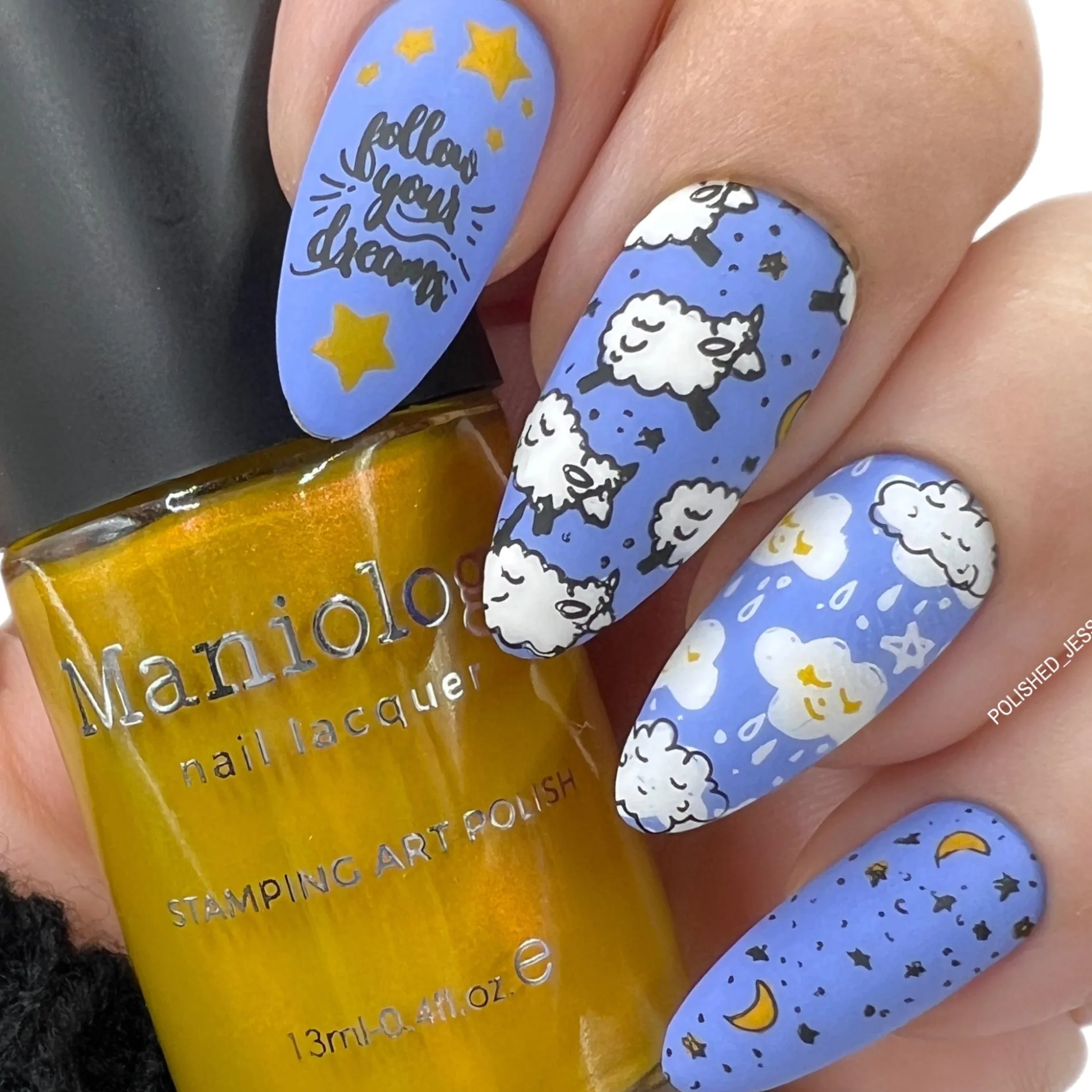 Lasso (B395) - Duochrome Yellow Stamping Polish