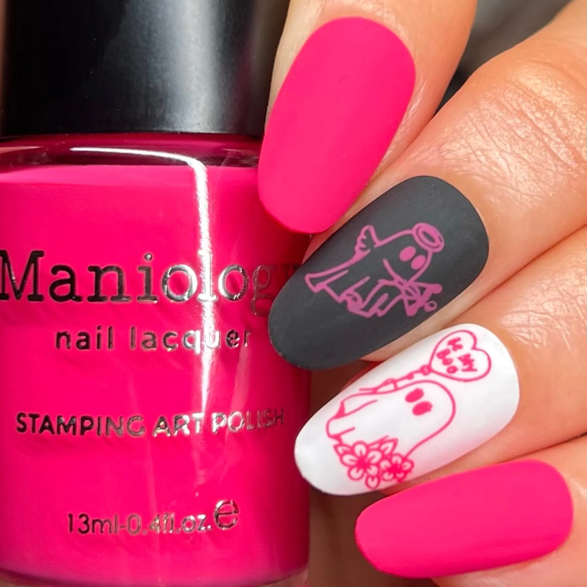 Last Kiss (B575) - Hot Pink Creme Stamping Polish