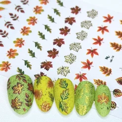 Leafy Outlines (MS-113) - Nail Art Sticker