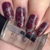 Leather (B368) - Dark Burgundy Red Stamping Polish