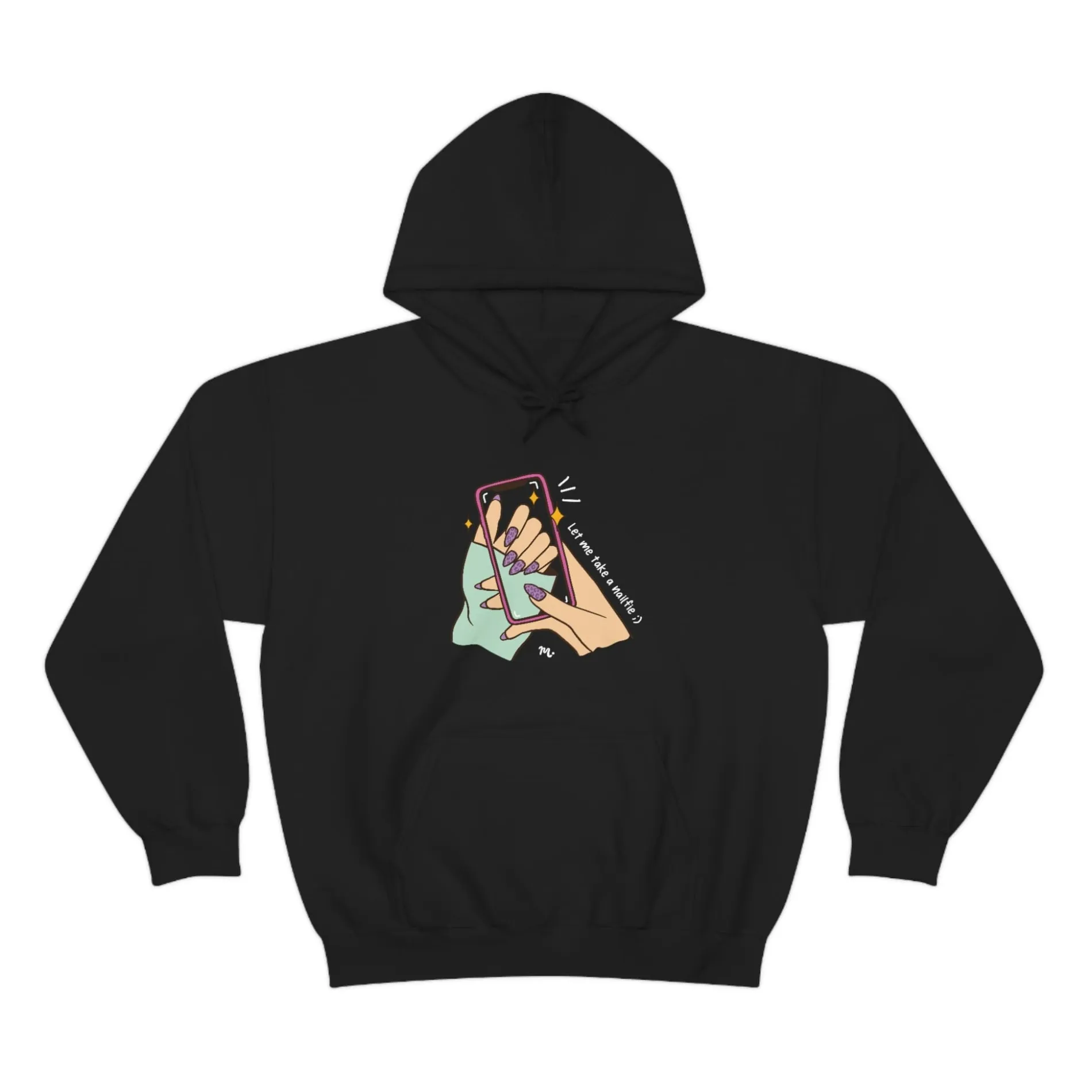 Let Me Take A Nailfie - Heavy Blend Hoodie Sweatshirt