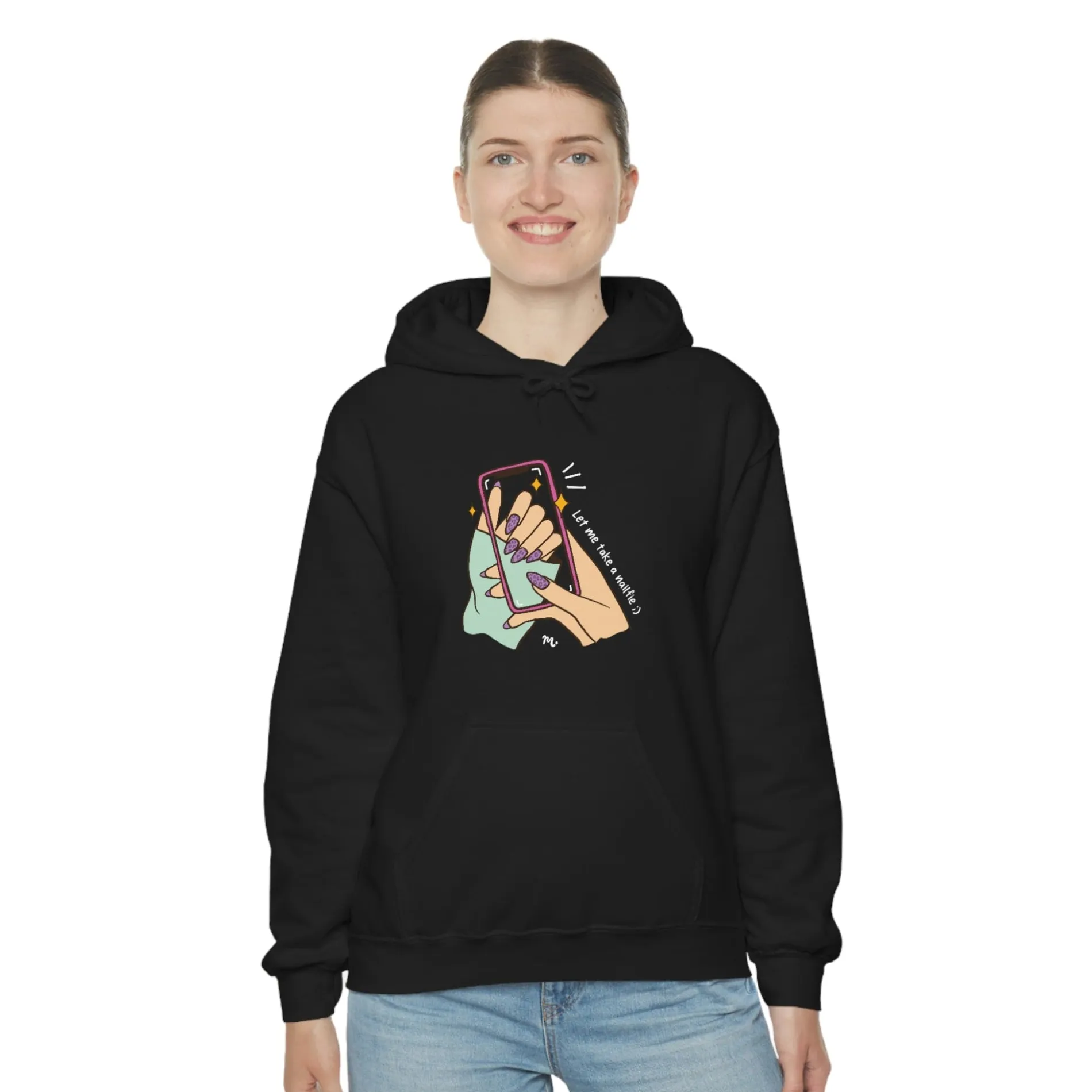 Let Me Take A Nailfie - Heavy Blend Hoodie Sweatshirt
