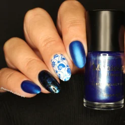 Lost At Sea (B558) - Metallic Blue Stamping Polish