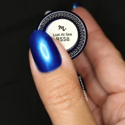 Lost At Sea (B558) - Metallic Blue Stamping Polish