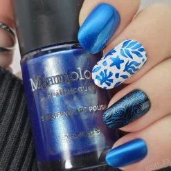 Lost At Sea (B558) - Metallic Blue Stamping Polish