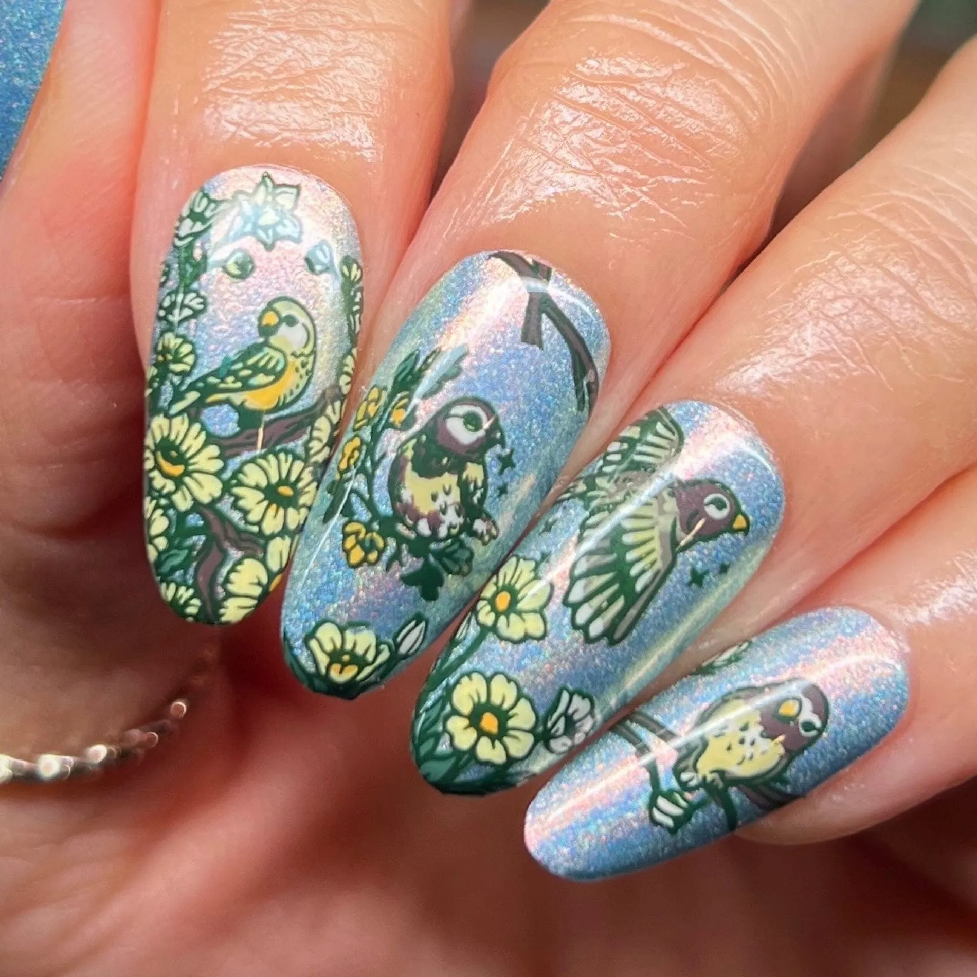 Love Birds (M569) - Nail Stamping Plate
