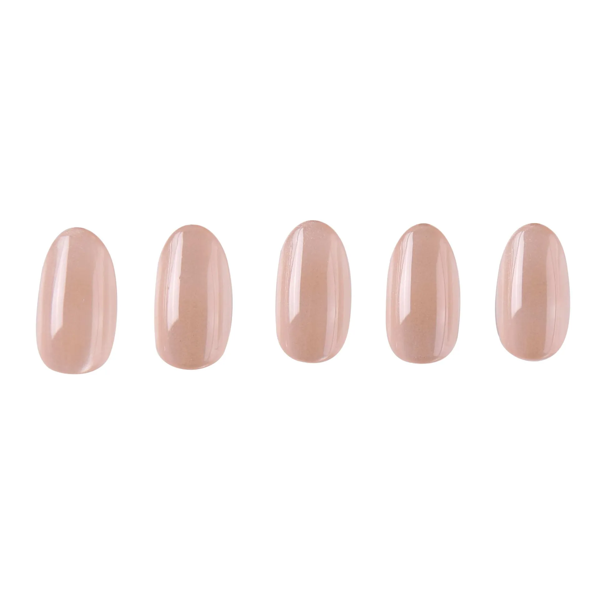 Magnetic Pearl Press On Nails - Short Round
