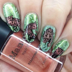 Mangrove (B438) - Metallic Green Stamping Polish