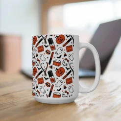 Manicured Halloween Ceramic Coffee Mug 15oz
