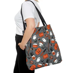 Manicured Halloween Tote Bag - Dark Grey