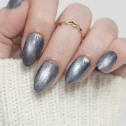Mermaid Mirage: Midnight Riptide (P183) - Dusty Periwinkle Magnetic Nail Polish
