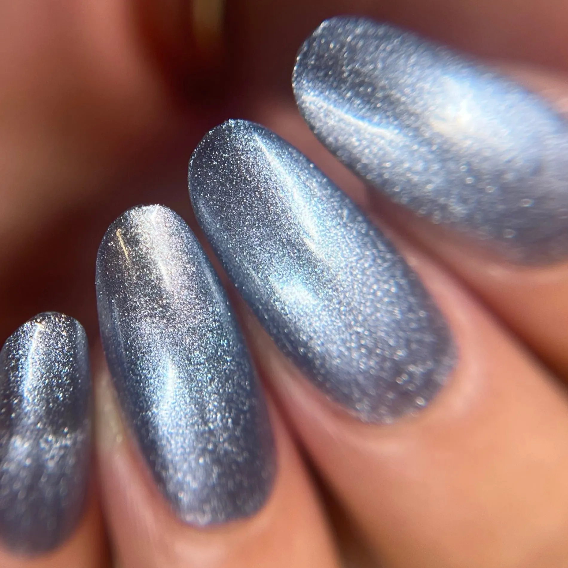 Mermaid Mirage: Midnight Riptide (P183) - Dusty Periwinkle Magnetic Nail Polish