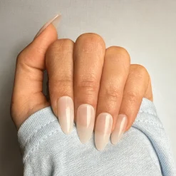 Milk Press On Nails - Medium Almond