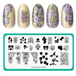 Morning Glory (M666) - Nail Stamping Plate