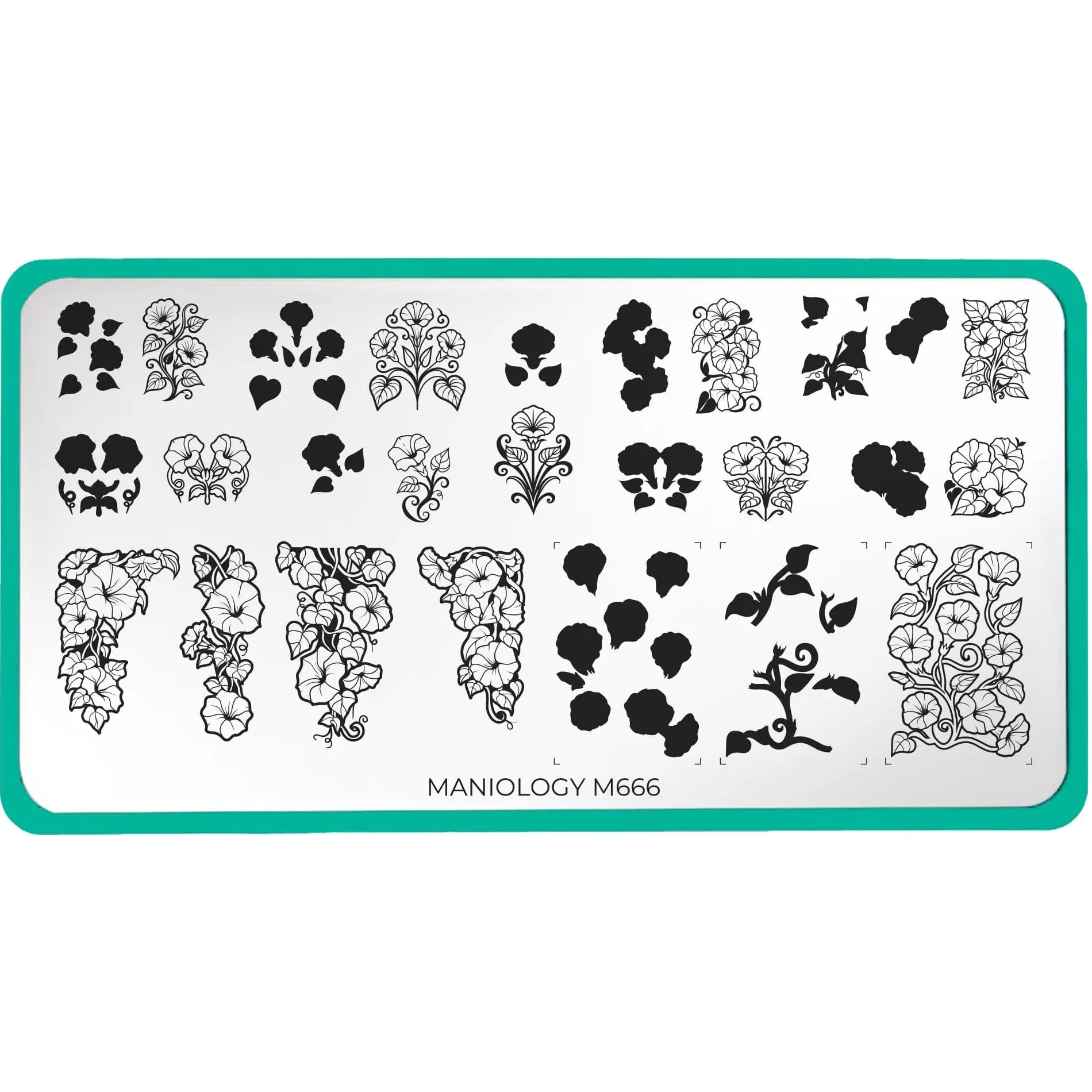 Morning Glory (M666) - Nail Stamping Plate