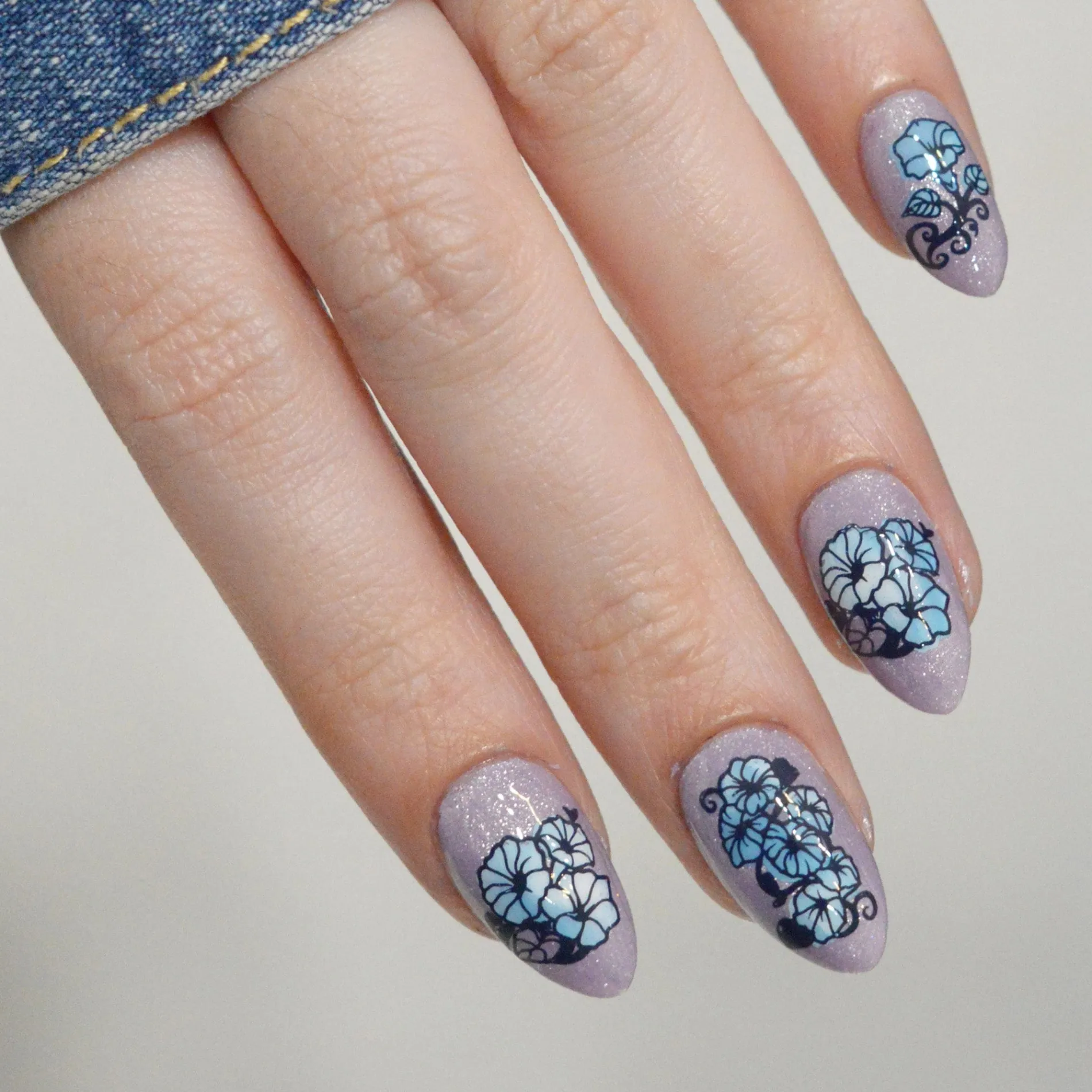 Morning Glory (M666) - Nail Stamping Plate