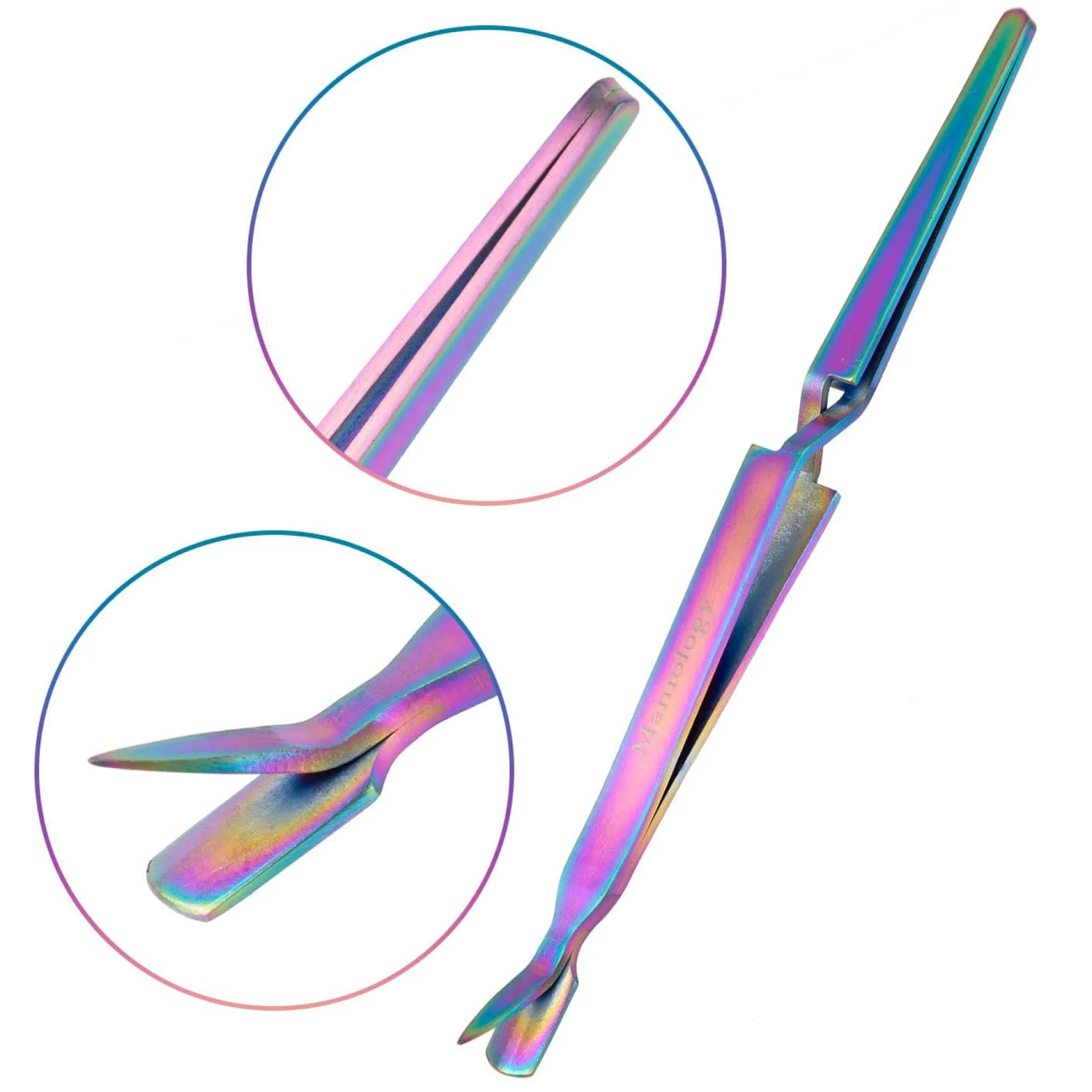 Multipurpose Cuticle Pusher Cleaner and Pincher tool