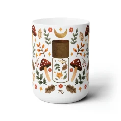 Mystic Garden Ceramic Coffee Mug 15oz