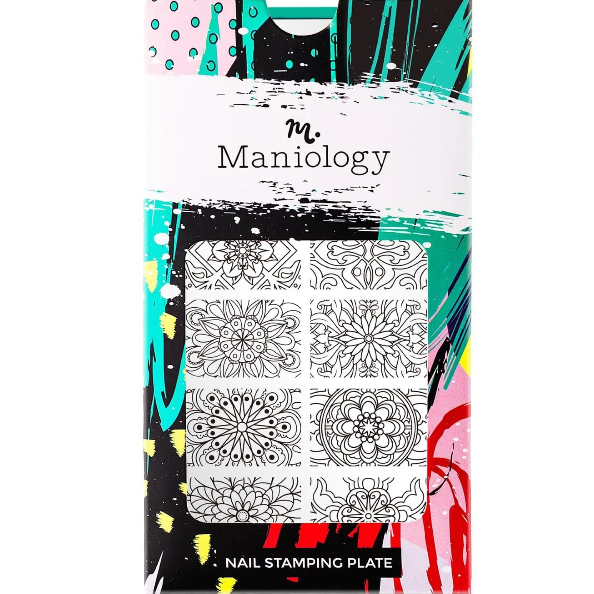 Mystic Woods: Earthly Medallions/Nature's Kaleidescope (m133) - Nail Stamping Plate