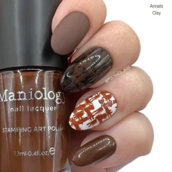 Mythos Collection: Annato Clay (B196) Dirt Brown Stamping Polish