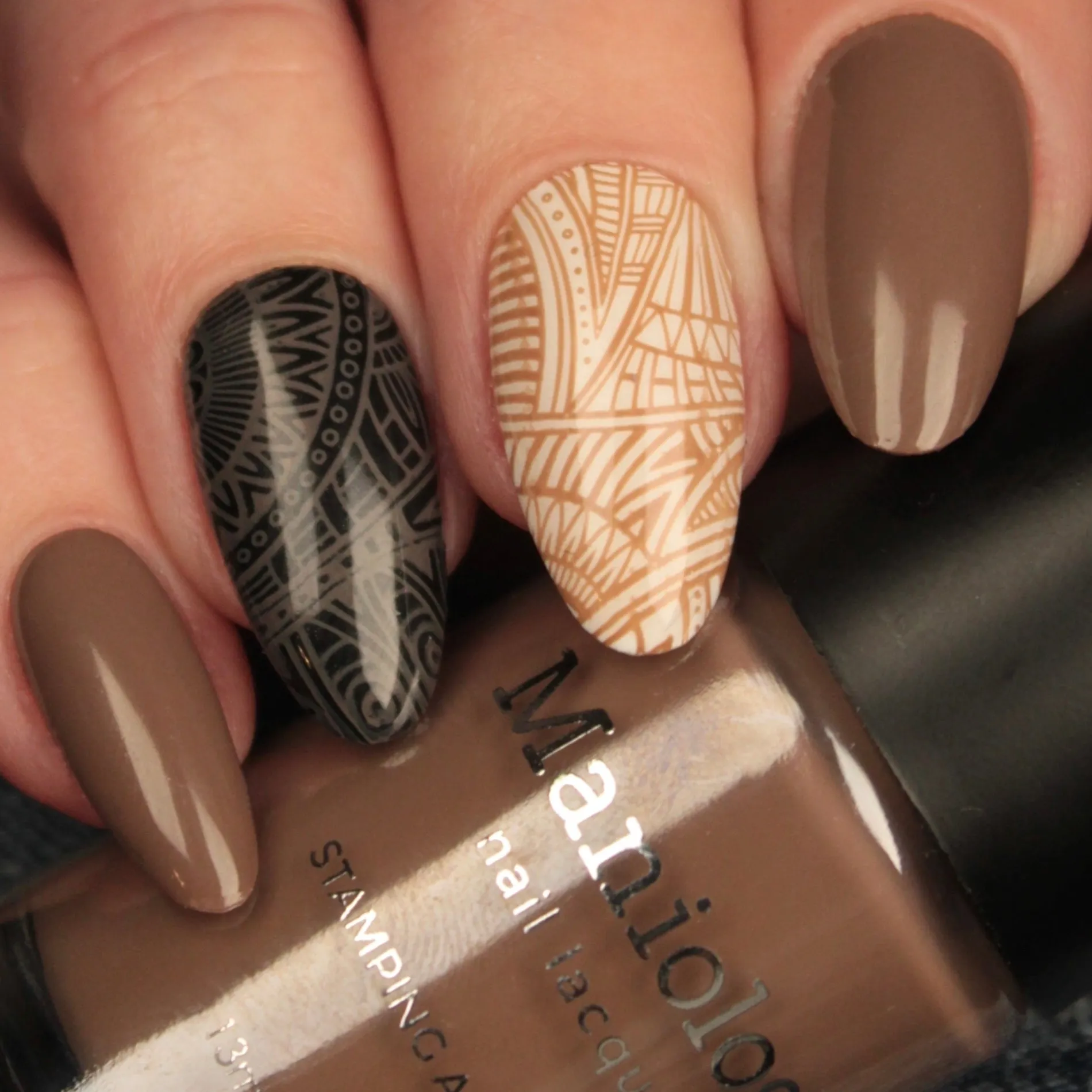 Mythos Collection: Arabica (B201) Light Brown Stamping Polish
