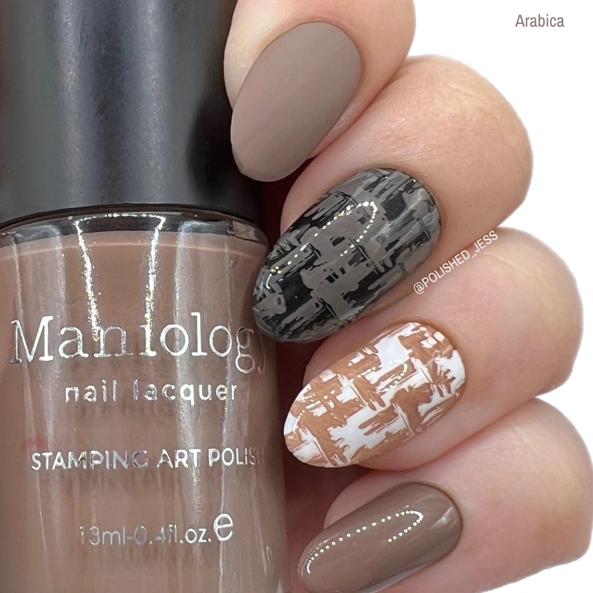 Mythos Collection: Arabica (B201) Light Brown Stamping Polish