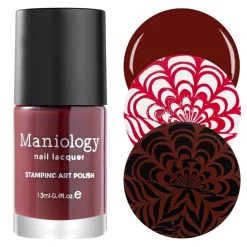 Mythos Collection: Red Sea (B199) Dark Oxblood Red Stamping Polish