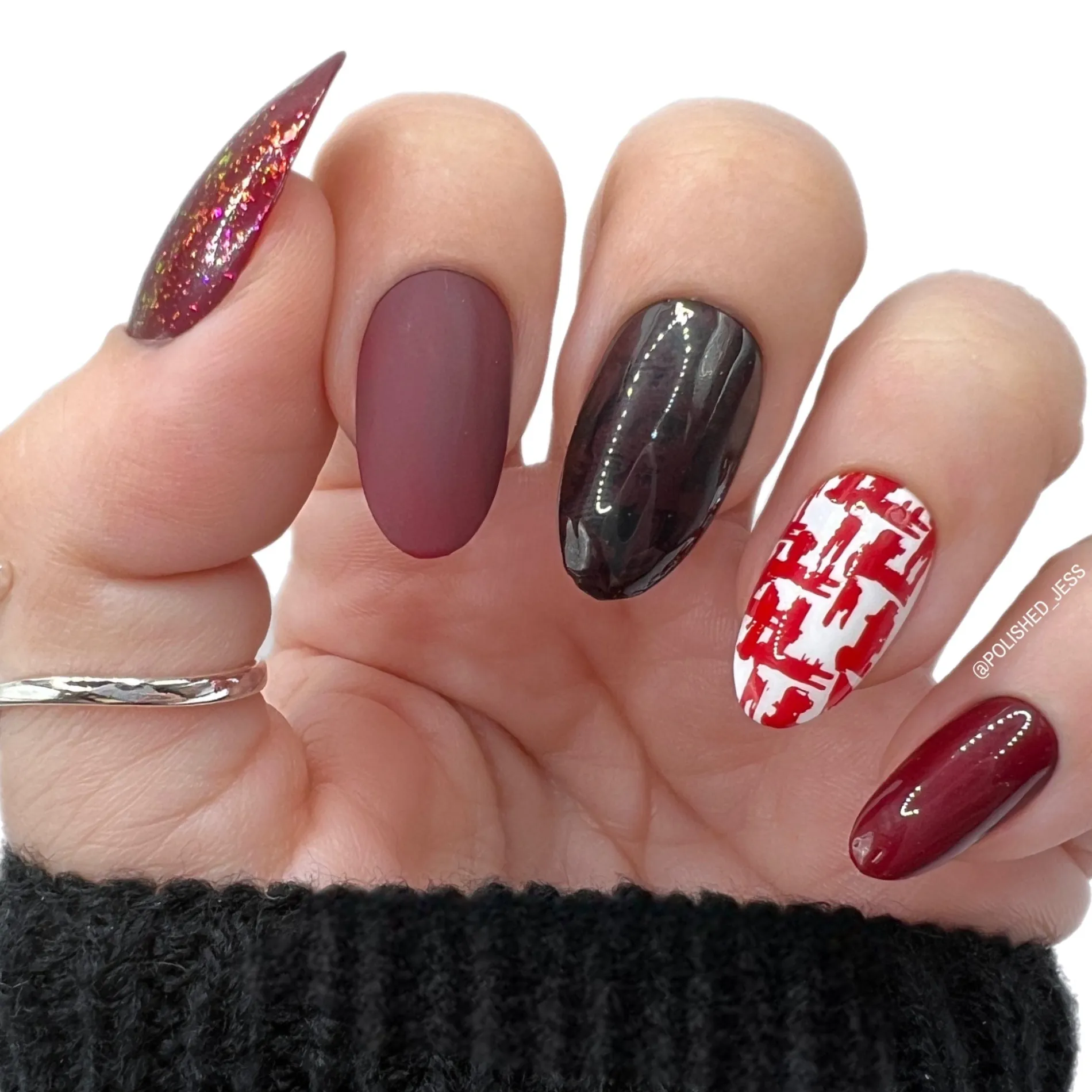Mythos Collection: Red Sea (B199) Dark Oxblood Red Stamping Polish