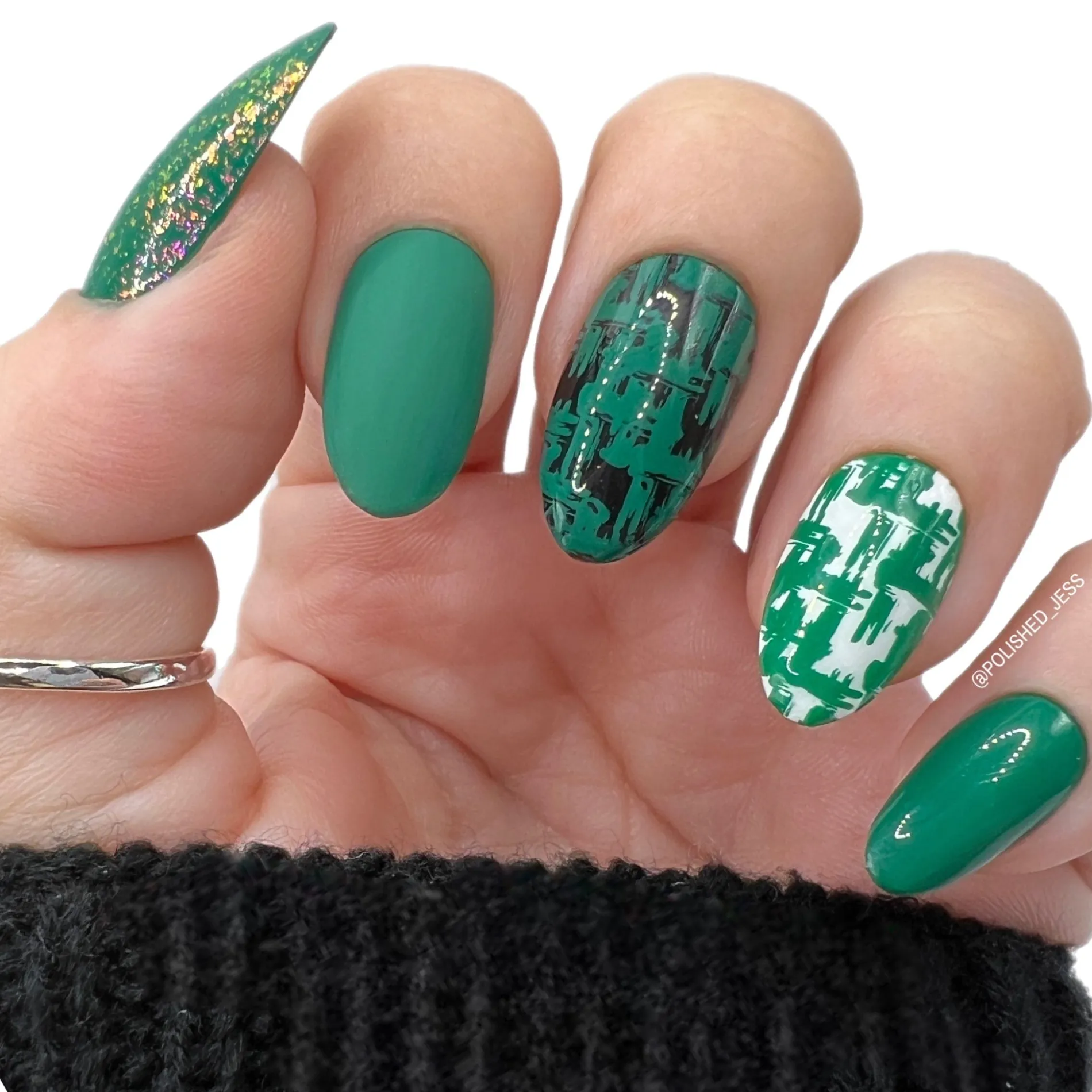 Mythos Collection: Tree of Life (B197) Dark Forest Green Stamping Polish